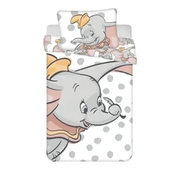 JERRY FABRICS Posteljno perilo Dumbo dots baby Bombaž, 100/135, 40/60 cm