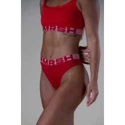 POMIRISHI BAMBOO UNDERWEAR Ženske gaćice brazilke sa lastišem, Crvene