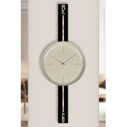 Wallity Zidni sat Vlnt103Syhcp, 30x80 cm, Crno-bež