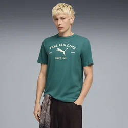 PUMA Class Graphic Tee Men, Clothing, Emerald Ice, L