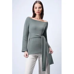 Trend Alacati Stili Ženska bluza Alc-X15038, Kaki