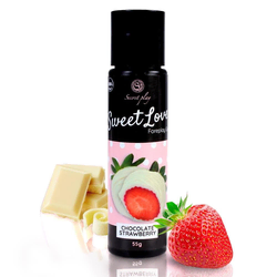 Jestivi lubrikant bijela čokolada i jagoda – Secret Play 60ml