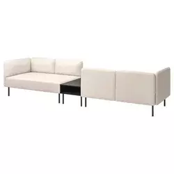 LILLEHEM Modul. sofa 4-sed s pom. stočićem, Vissle bež/metal