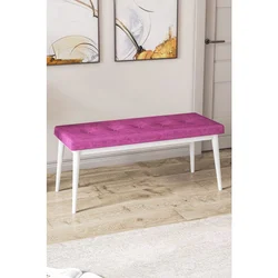 Hanah Home klupa Pera Bench, 105 cm, ljubičasta / bela