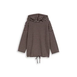 TOM TAILOR Majica temno rjava / bela