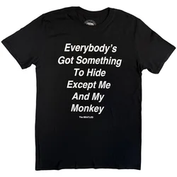 The Beatles Me and My Monkey (Back Print) Black M Majica