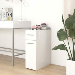 Greatstore Lekarniška omara bela 20x45,5x60 cm iverna plošča