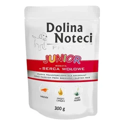 Dolina Noteci Premium Dog Junior Srednje i Velike Rase Goveđa Srca 300g