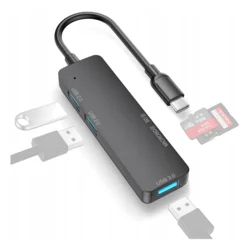 shumee USB-C HUB 5v1 adapter USB 3.1 SD/TF adapter za Windows/Mac/Steam