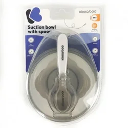 KikkaBoo Činija sa vakumom i kašičicom Beige (KKB40095)