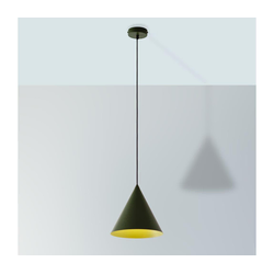 Luster na sajli ETNA II 1xE27/15W/230V, prečnik 25 cm, zelena