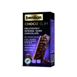 Benlian Foods Čokoladna štanglica sa 85% kakao delova Choco Slim, 80g