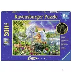 Ravensburger puzzle (slagalice) - Svetleći jednorog RA13673
