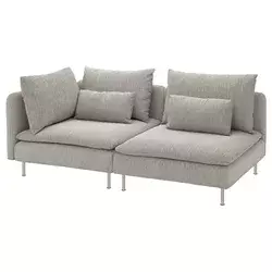 SÖDERHAMN Sofa trosed, bez stranice/Viarp bež/smeđa