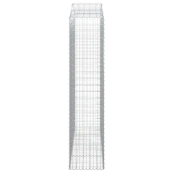 Lučne gabionske košare 4 kom 200x50x220/240cm pocinčano željezo
