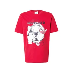 ADIDAS PERFORMANCE Funkcionalna majica rdeča / črna / bela