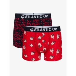 Boxer shorts Atlantic 2GMH-018 A2 S-2XL red-navy 033