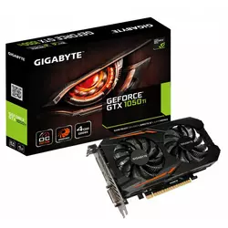 GIGABYTE GV-N105TOC-4GD GeForce GTX 1050 Ti 4GB GDDR5 OC PCIE