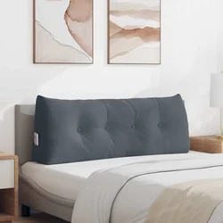 Jastuk za leđa Tamno siva 120 x 24 x 50 cm Baršun