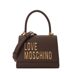 Love Moschino Ročna torbica temno rjava / zlata
