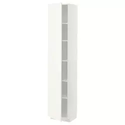 METOD Visoki element s policama, bela/Vallstena bela, 40x37x200 cm