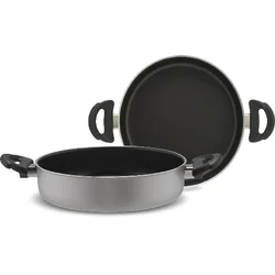 Piardi Home Tiganj sa dve ručke Fireworks Line 26 cm, Sivi