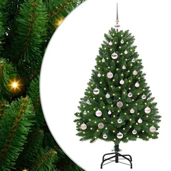 Umjetno božićno drvce s nogom Zelena 120 cm PVC i čelik
