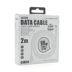 REMAX Data kabl RC-183 PD 20W Type C na iPhone lightning 2m beli
