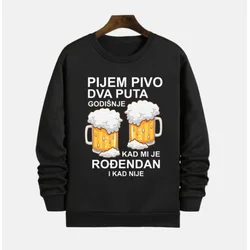 MAFIMI Duks Pijem pivo dva puta godišnje, Crni