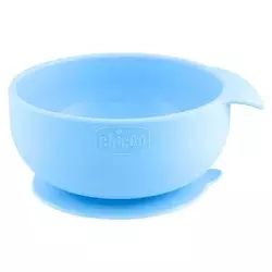 Chicco Vakumski silikonski tanjir 6m+ plavi