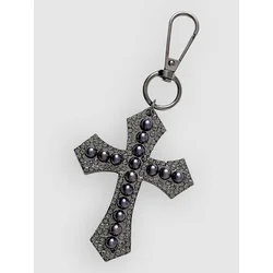 Ninth Hall Pearly Cross Bag Bag Charm black