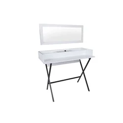 Hanah Home Sto za šminkanje Laos, 100x50x89 cm, Beli