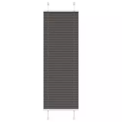 Plisirana roleta crna 40x150 cm širina tkanine 39,4 cm
