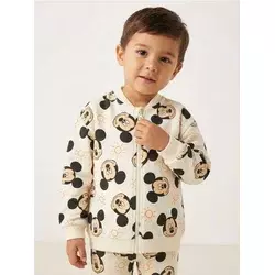 Sinsay - Bluza bomberka Mickey Mouse - krem