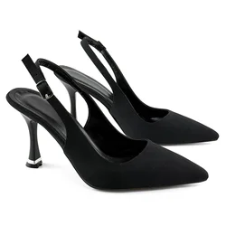 Mona shoes Ženske sandale na štiklu, Crne
