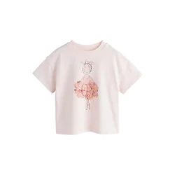 Next Majica roza/roza/puder/črna