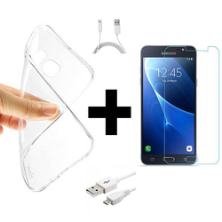 KOMPLET! Zaščitno steklo + prozoren silikonski ovitek + USB kabel Huawei Mate