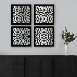 Wallity Set ogledala SYH1578009718, Crni