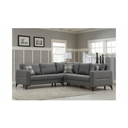 ATELIER DEL SOFA Ugaona garnitura Kristal Rest 2+Corner+2 Dark Grey