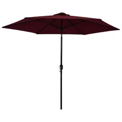 Vrtni suncobran s metalnim stupom 300 cm bordo