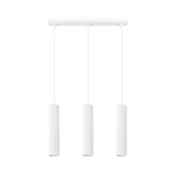 Sollux SL.1537 - Luster na sajli KARBON 3xGU10/10W/230V bela