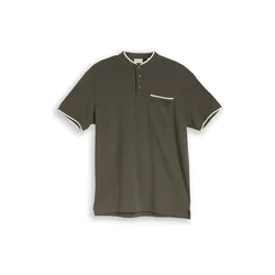 TOM TAILOR Majica  oliva / volneno bela
