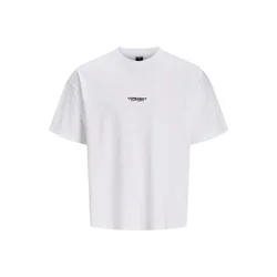 JACK & JONES Majica JCOBIARRITZ pastelno modra/črna/bela