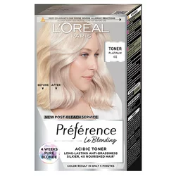 Loreal Preference Acidni toner nakon posvetljivanja, 01 ledeno platinasta