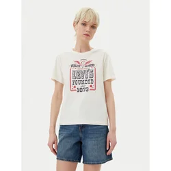 LEVIS ® Majica ICONIC antracit/rubin rdeča/bela