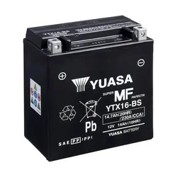Yuasa Super MF YTX16-BS Motorcycle Battery
