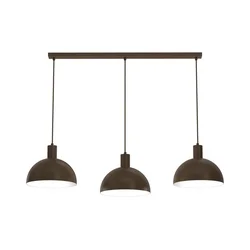 Luster na sajli HANDA 3xE27/15W/230V braon