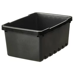 UPPSNOFSAD Kutija za odlaganje, crna, 25x17x12 cm/3.5 l
