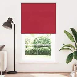 Rolo zavjesa za zamračivanje crvena 125x230 cm Širina tkanine 121,6 cm Poliester