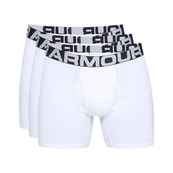 Under Armour Charged Cotton 6 Oprijete boksarice 3 Piece 375034 Bela